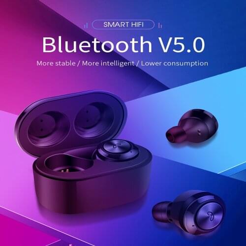 Airbuds 2 TWS bluetooth V5.0 True Wireless Charging Earbuds With Dual Mic Noise Canceling HiFi Bass Headset Click Control