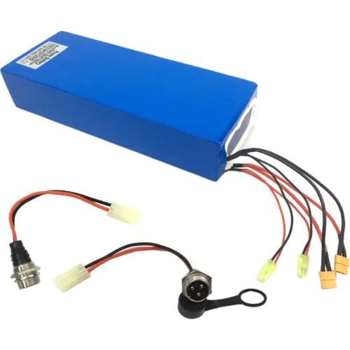 60V Electric Scooter Lithium Battery Pack with double charging ports 67.2v 18-46AH e kick scooter LG Battery cell