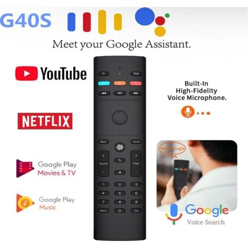 G40s pesquisa de voz do rato ar etflix vudu 3 modos 33 teclas ir aprendizagem giroscópio g40 mouse controle remoto inteligente p
