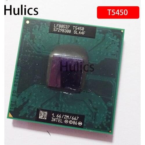 Hulics Original For lntel Core2 Duo Processor T5450 (2M Cache, 1.66 GHz, 667 MHz FSB) Socket FREE soft pak