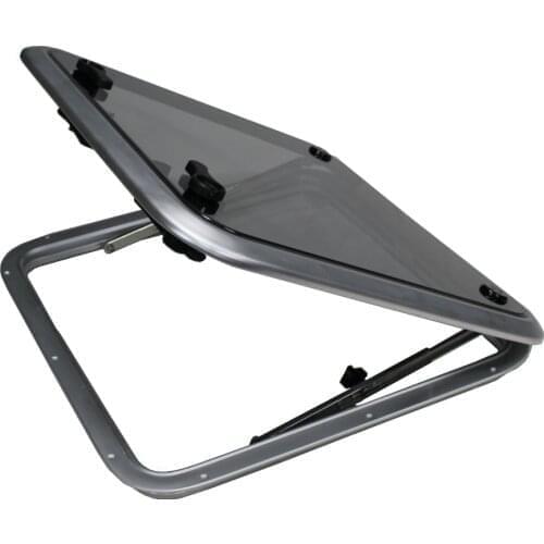 BR425*425 Square deck hatch marine boat window square shaped aluminium alloy windows