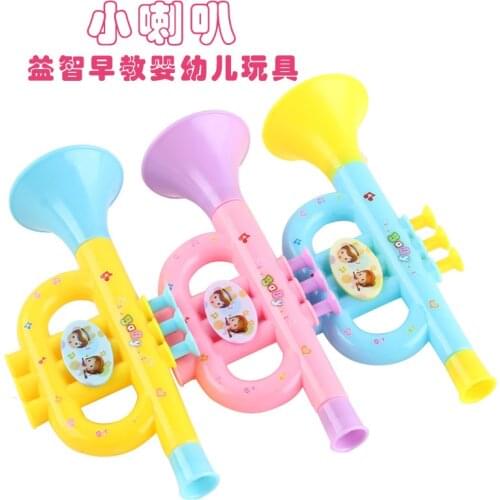 Baby Small Horn Whistle Musical Instrument Toys Kids Colorful Intellectual Developmental Vocal Toy for Children Gift