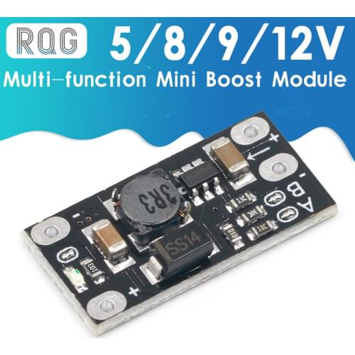 Mini DC-DC Boost Step Up Converter 3V 3.2V 3.3V 3.7V 5V 9V to 12V Voltage Regulator PCB Board Module can set 5V/ 8V/ 9V