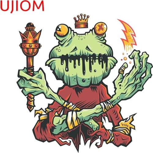 UJIOM Frog King Wall Stickers Cartoon Anime Bedroom Accessories Living Room Decor Wall Stickers Computer Poster Decals