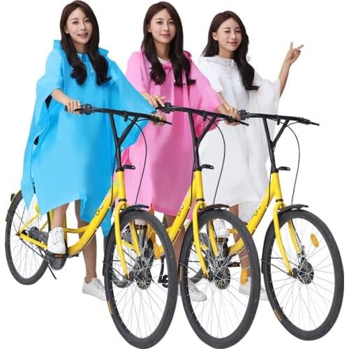 Outdoor tourism hiking trekking with backpack cloak adult raincoat poncho non-disposable thickening EVA raincoat