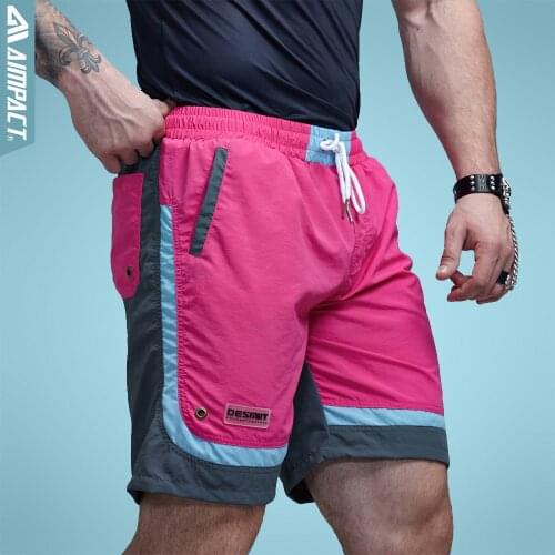Aimpact Sexy Beach Mens Shorts Leisure Sea Men Board Shorts Fast Dry Elastic Waist Shorts Activewear Lining Liner Shorts DT63