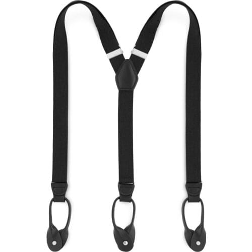 Fashion Slim 2.5cm underpants with suspenders Casual Straps Y-back Shape Mens Trousers Suspensorio button clips suspenders