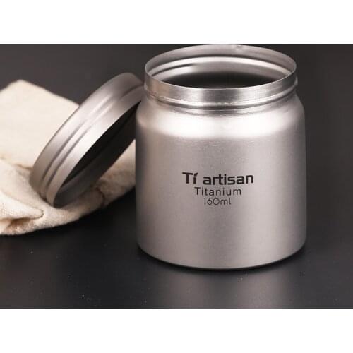 Kitchen Essentials Canister Food Storage Container Tea Pot Pure Titanium Tea Sealed Box Car Household Portable Tea Canister