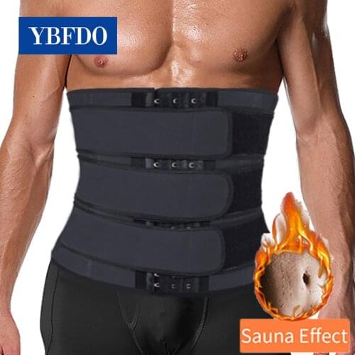YBFDO Waist Trainer Slimming Body Shaper Slim Belt For Men Tummy Control Modeling Strap belly control Cincher Trimmer Girdle