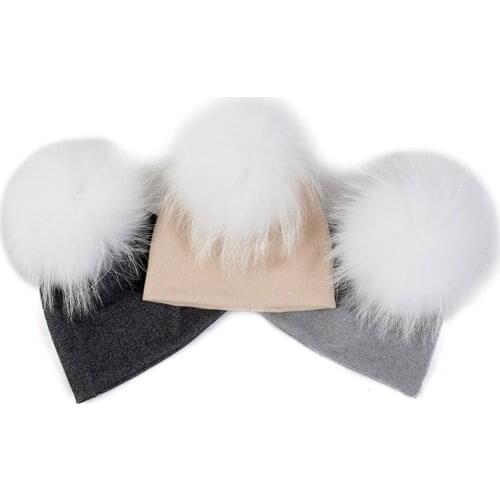 Big Pompom Candy Color Beanies Newborn Cotton Stripe Hat Boys Girls Warm Beanies Kids Hat Toddler Baby Caps Outdoor Look