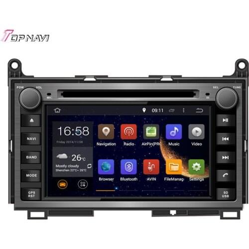 TOPNAVI 7'' Octa Core 4GB RAM Android 6.0 Car Radio Stereo GPS for TOYOTA Venza 2008- Audio DVD Player