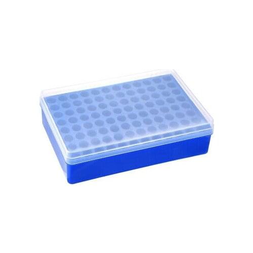Tube Rack Polypropylene 96-Well Blue for 1.5ml, 1.8ml, 2ml
