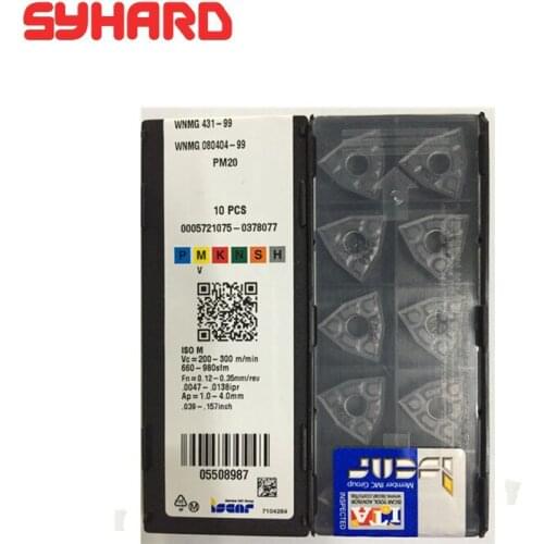 WNMG080408-99 PM20 WNMG080404-99 PM20 ISCAR cnc carbide turning inserts cnc blade cutting tool (10pcs/lots)