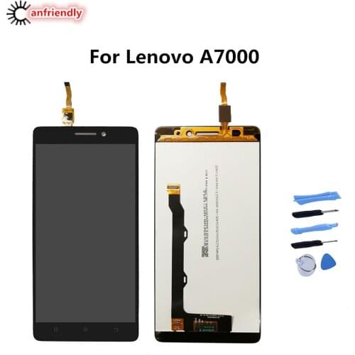 For Lenovo A7000 LCD Display Touch Screen Replacment Digitizer with frame Assembly Repair Panel Glass For Lenovo A7000 A 7000
