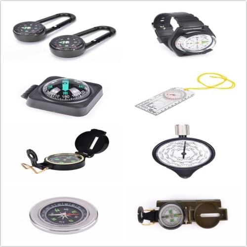1PCS ABS Tactical Wrist Compass Ruler Special For Military Outdoor Watch Black Band Hiking Gear Compasses & GPS