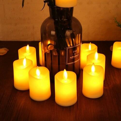 1PC Swaying Candle Lights Big Flameless Candles Decoration Wedding Decor