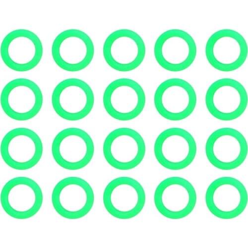 100Pcs Camping Nail Night Vision Luminous Ring Round Multi-Functional Tents Accessories Tent Floor Nail Fluorescent Ring