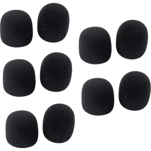 10x Black Handheld Stage Microphone Windscreen Foam Mic Cover Karaoke Dustproof