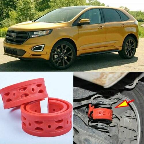 2pcs Rear Air Suspension Shock Bumper Spring Coil Cushion Buffer For Ford Edge
