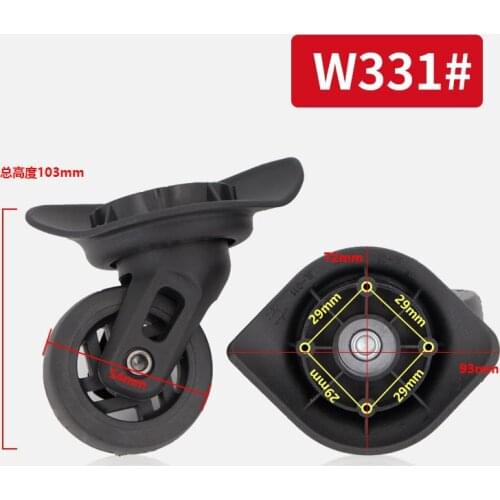 Trolley luggage trunk caster accessories wheel suitcase luggage trolley caster pulley mute reinforcement replacement repair part
