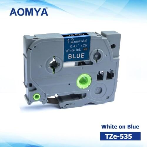AOMYA P-Touch 1 PC Compatible for Brother TZe-535 12mmx8m Standard Labeling Tape