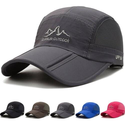 Quick-Drying Mesh Cap Foldable Sun Hat For Running Tennis Golf Fishing Hiking Camping Sailing Walking