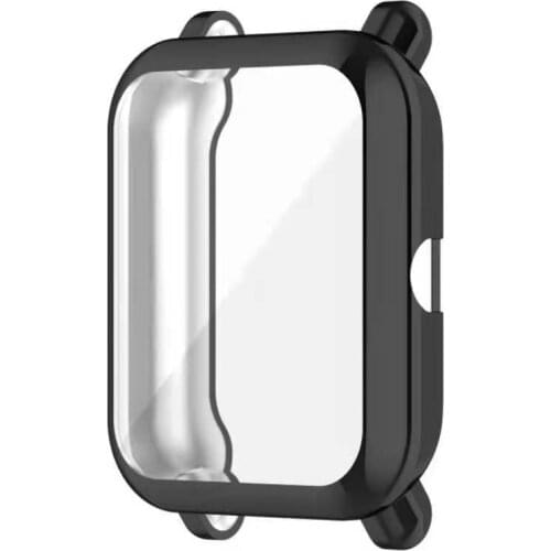 Watch Case Fashion Ultra-thin Solid Silicone Case For Amazfit GTS 2 Mini Pop Pro Pop Bip U Anti-scratch Shockproof Case Cover