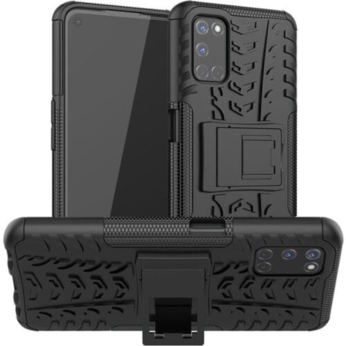 For Oppo A52 A72 A92 Case Luxury PC + TPU Cover Stand Armor ShockProof Case For OPPO A 52 A 72 A 92 Full Protective Phone Cases