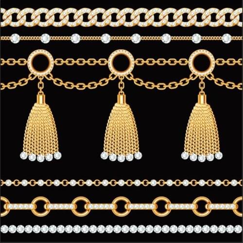 Polyester four-way stretch fabric is used for trousers skirts chain printing fabrics clothing sewing fabrics shirt patchwork