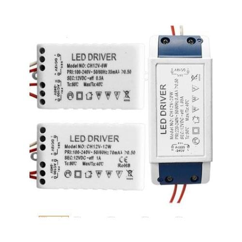 Led constant voltage driver high power driver g4 driver 12v 6w 12w 20w 30w constant