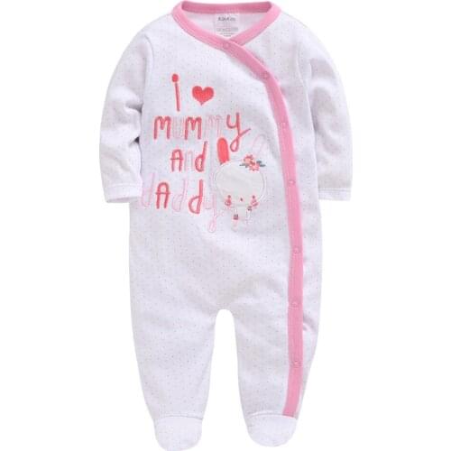 Kavkas High Quality Soft Newborn Clothing Baby Rompers Cartoon Printing 100% Cotton Long Sleeve Infant Pajamas Kids Clothing