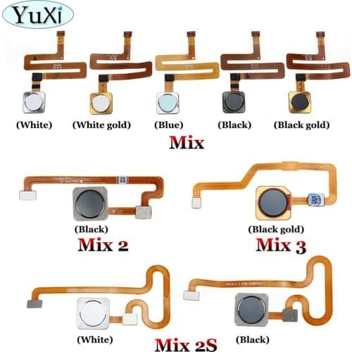 YuXi Back Home Button Fingerprint Sensor Flex Cable For Xiaomi mi Mix 2 2s 3 Mix2 Mix2S Mix3 Phone Repair Parts