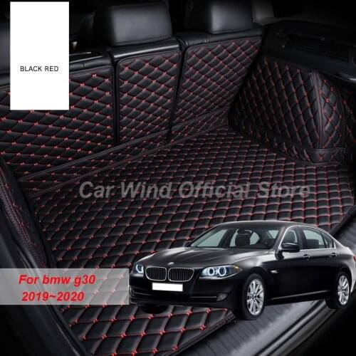 Leather Material Car Trunk Mats For bmw g30 2019 2020 520 530 525 540 535 Cargo Liner Accessories