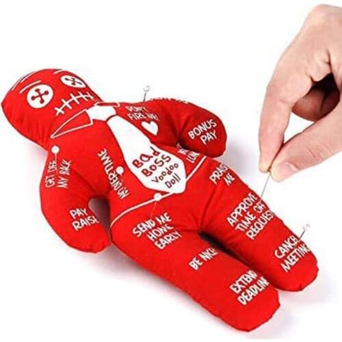 Bad Boss Voodoo Doll Personalized Polyester Doll Holiday Party Gifts Witch Toys Bad Boss Needle EX Lover Great