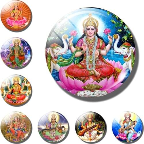 Fridge Magnet Lakshmi Fridge Sticker Buddha Decorative Refrigerator Magnets Bodhisattva God Amuleto Art Religious Home Decor