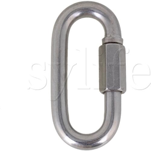 Multifunctional 304 Stainless Steel M12 Fastening Carabiner with Quick Screw