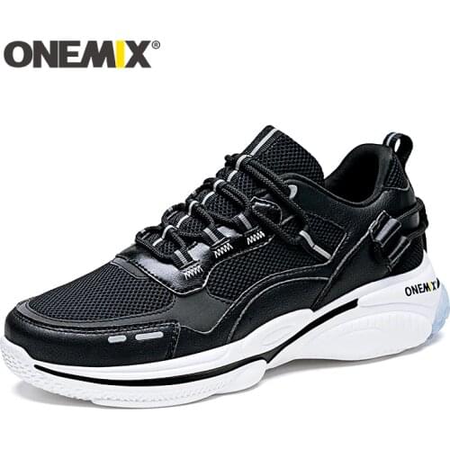 ONEMIX men retro running shoes new arrival running boots mens height increase winter boots tactical sneakers fitness trail sh