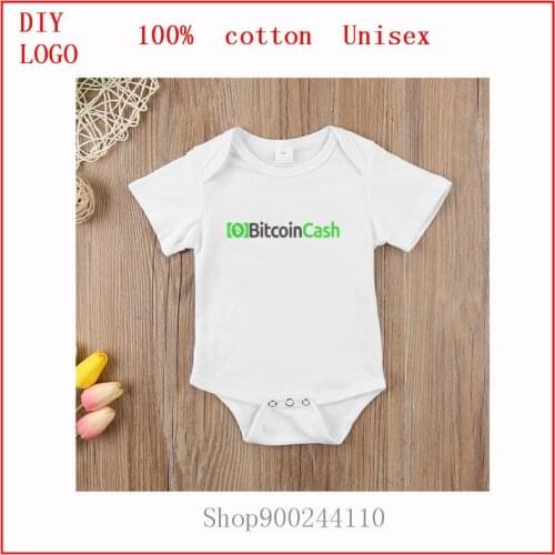 New born baby boy clothes 3 to 6 months Bitcoin Cash (BCH) Crypto Letter Newborn Bodysuits baby Summer Rompers Baby Clothes