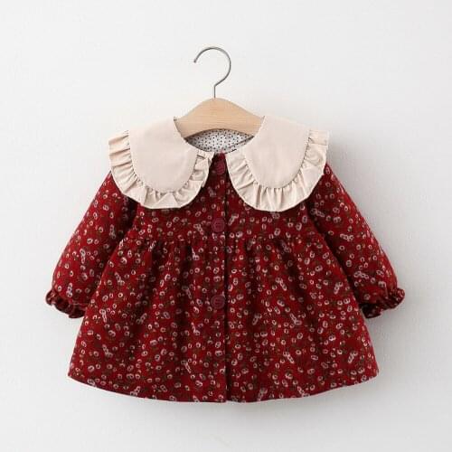 Autumn 2021 girls' printed dress