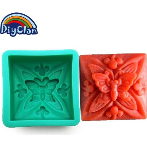 Butterfly Handmade Soap Silicone Mold For Cake Decoration 3D De Silicone Form Soap Resin Candle Mould S0381HD