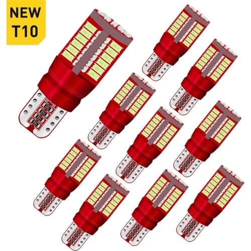 A Pack T10 W5W Led Bulbs 57SMD 4014 White 12V led Car Parking Position Lights Interior Lights For Kia Sportage Rio K2 K3 K5 Ceed