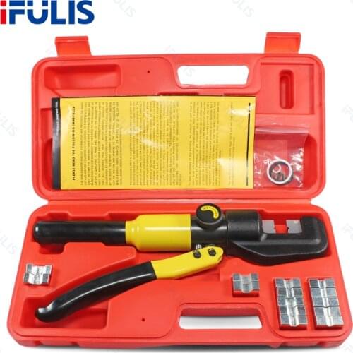 YQ-70A Hydraulic Crimper Tool Pliers Kit Tube Terminals Lugs Battery Cable Wire Crimping Force YQK-70 Compression 8-70mm2