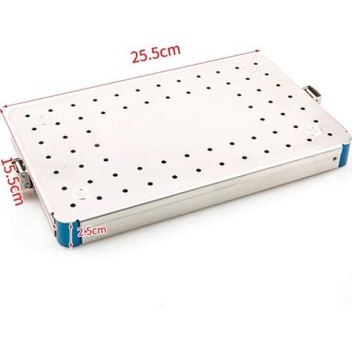 1Set Stainless steel sterilization tray case for dental/eye surgical instrument Disinfection box