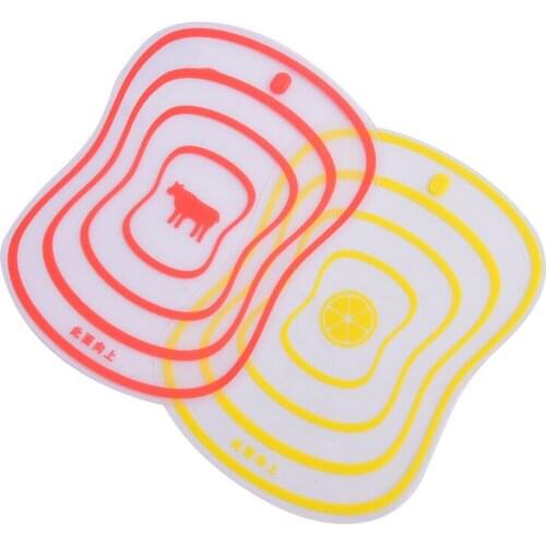 1pc 20*15cm Vegetable Fruit Meat Chopping Board Household Kitchen Tools Kitchen Cutting Board Non-slip Frosted Chopping Board