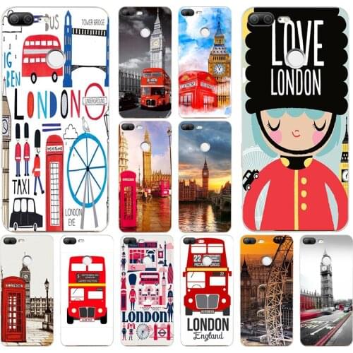 119H London big ben Bus Soft Silicone Tpu Cover phone Case for huawei Honor 9 Lite 10 p 9 10 lite