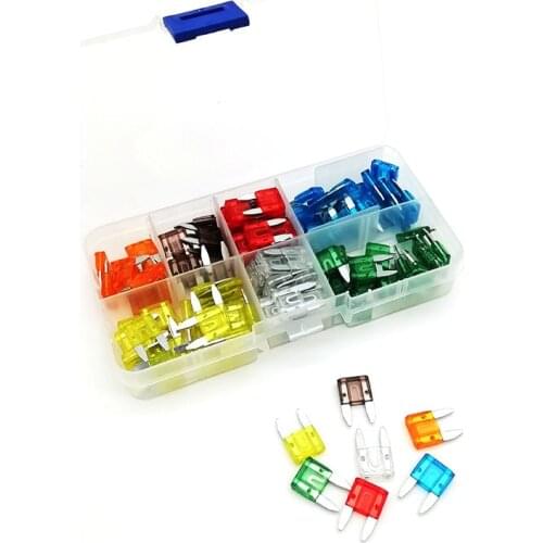 120pcs/box Mix Assorted Kit 5/7.5/10/15/20/25/30 AMP Fuse for Car Truck Industry
