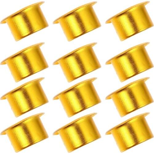 20Pcs Aluminum Candleholder Chic Metal Candle Cup Decorative Candle Holder