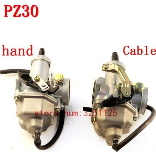 30mm Hand Cable Chok e Carburetor For PZ30 200cc 250cc Pit Dirt Bike ATV Quad 4 Wheeler Engine Motorcycle Motor Bike Accessory
