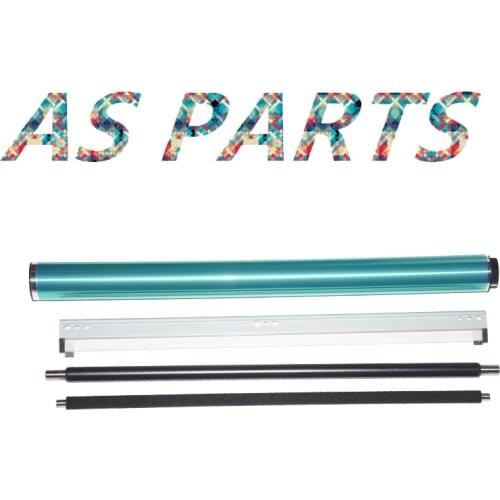 4pcs/setX C220 C221 C224 C227 PCR Charge Cleaning Roller For Konica Minolta C258 C308 C284 C287 C360 OPC Drum Cleaning Blade