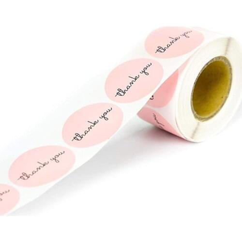 500pcs Thank You Stickers Packaging Seal Label Scrapbooking Decoration Handmade